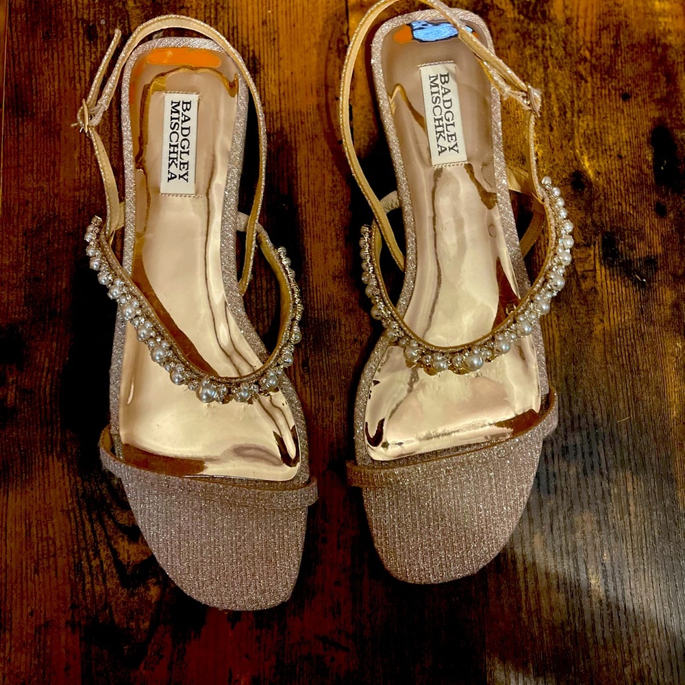 Badgley Mischka
Natalee Crystal Glitter Slingback Sandals